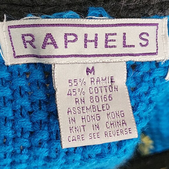 Raphels Penguins Ramie Cotton Hand Knit Sweater Vest - Picture 4 of 5